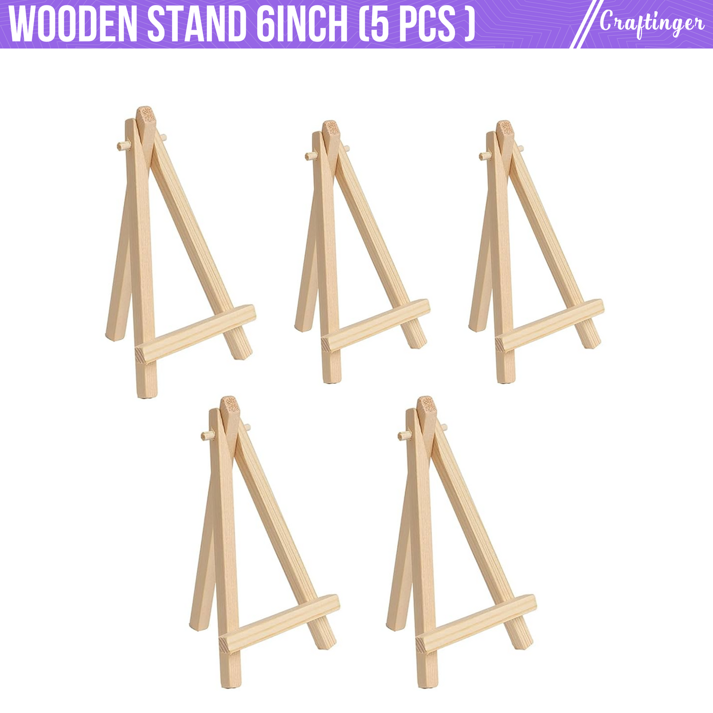 Wooden Easel Stand (6 inch)