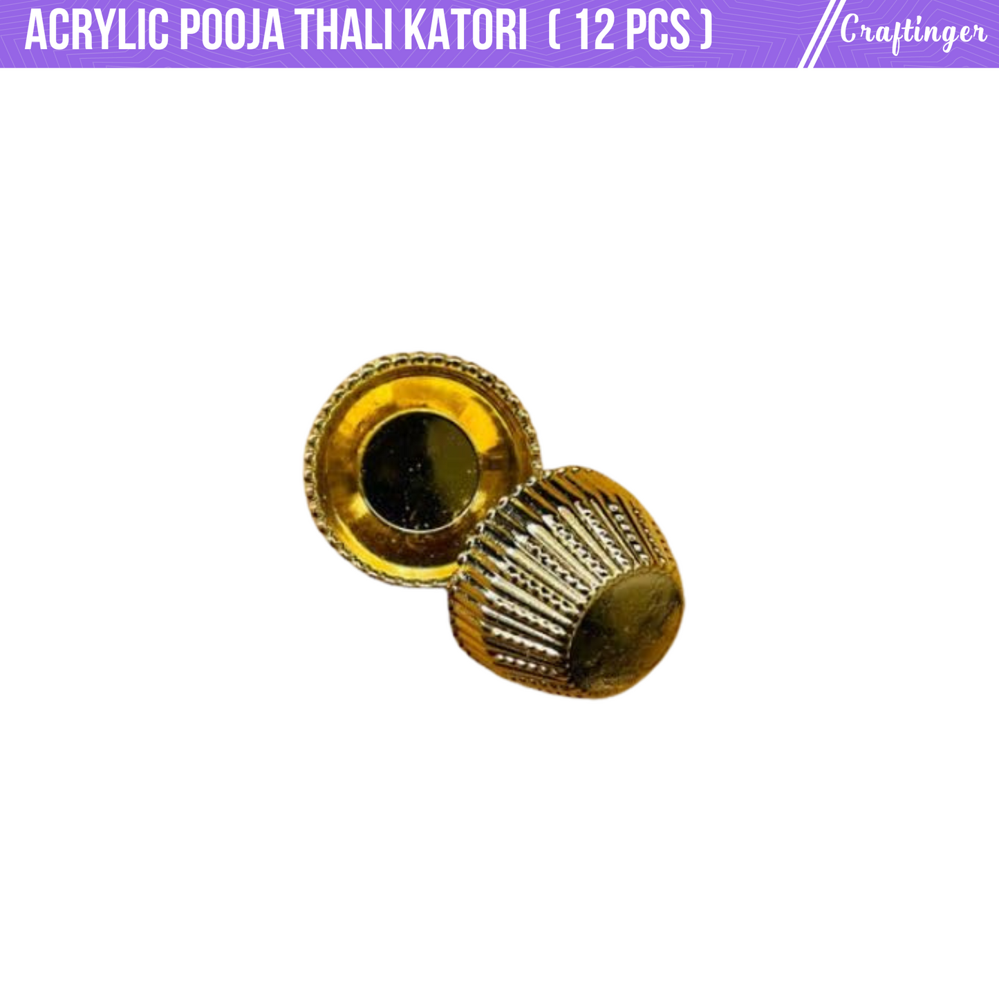 Acrylic Pooja thali Katori