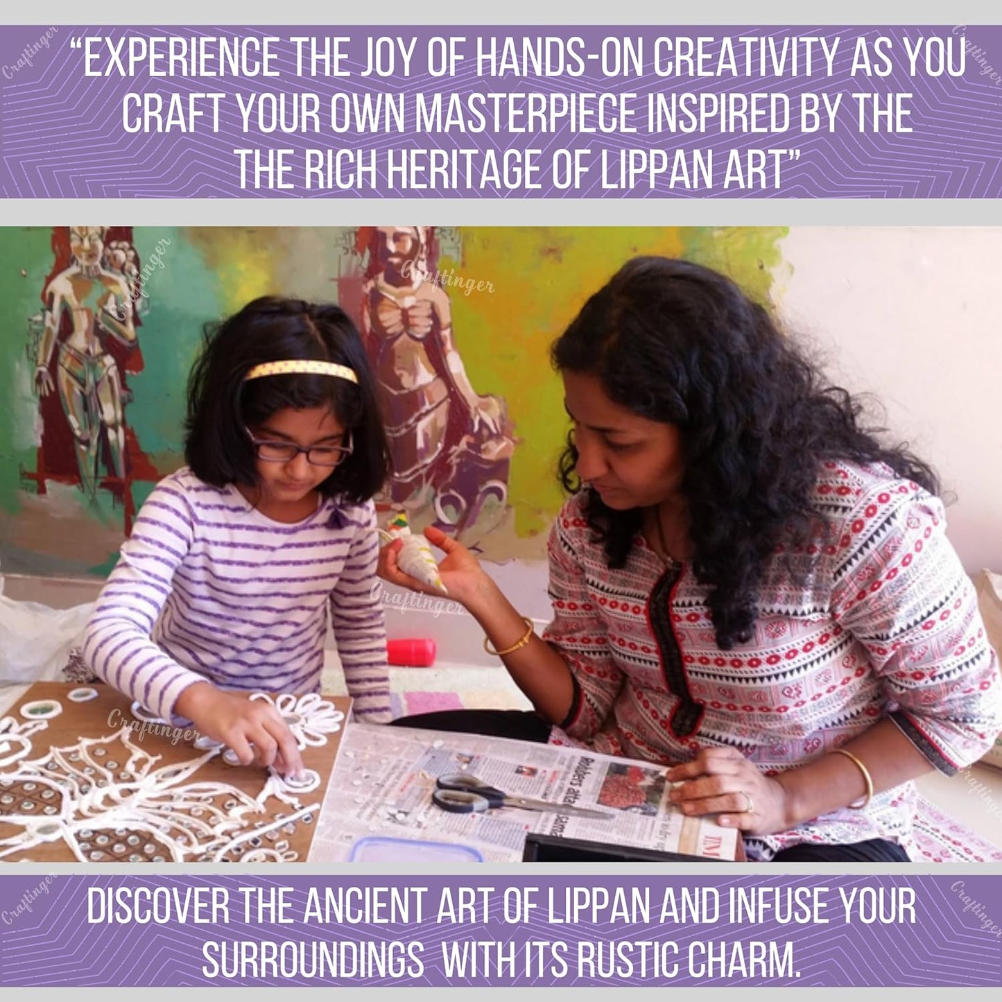 Craftinger Lippan Art Kit ( 8 Inch )