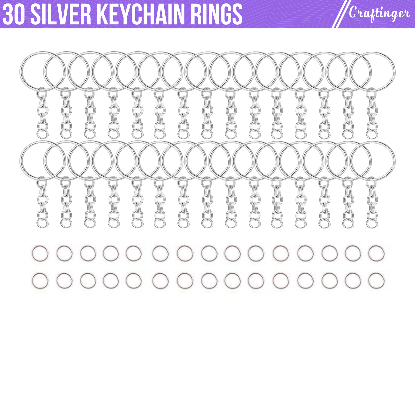 Keychain Ring and Jump Ring