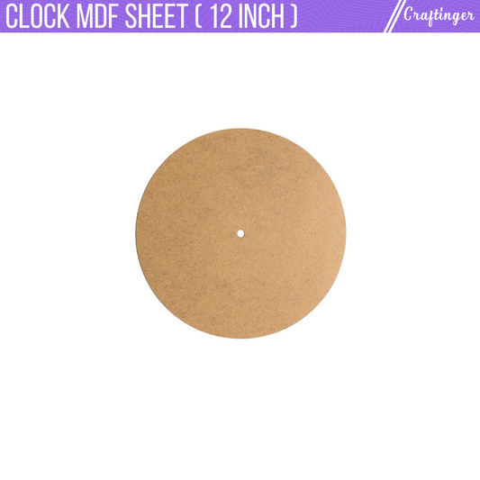 Clock MDF Sheet