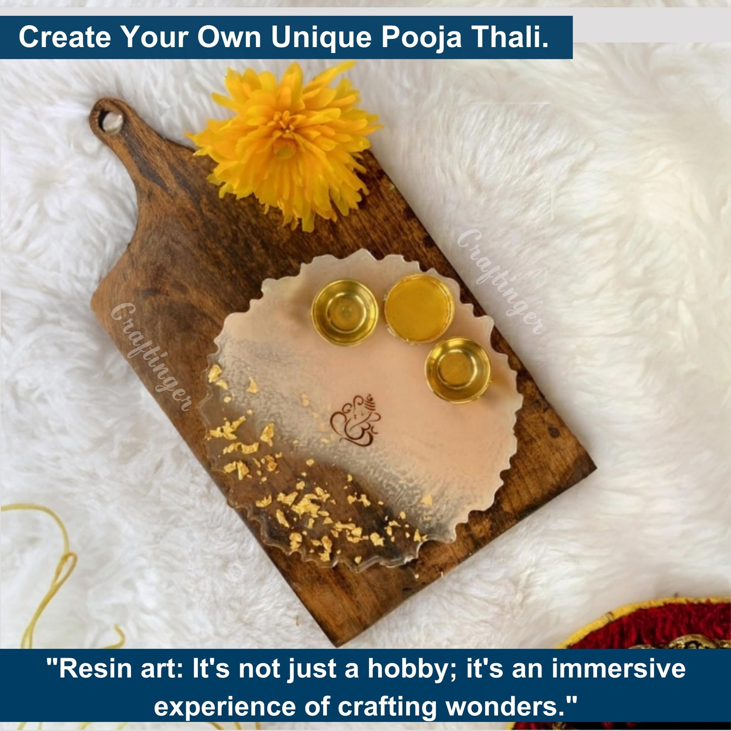 Craftinger Resin Pooja Thali Making Kit