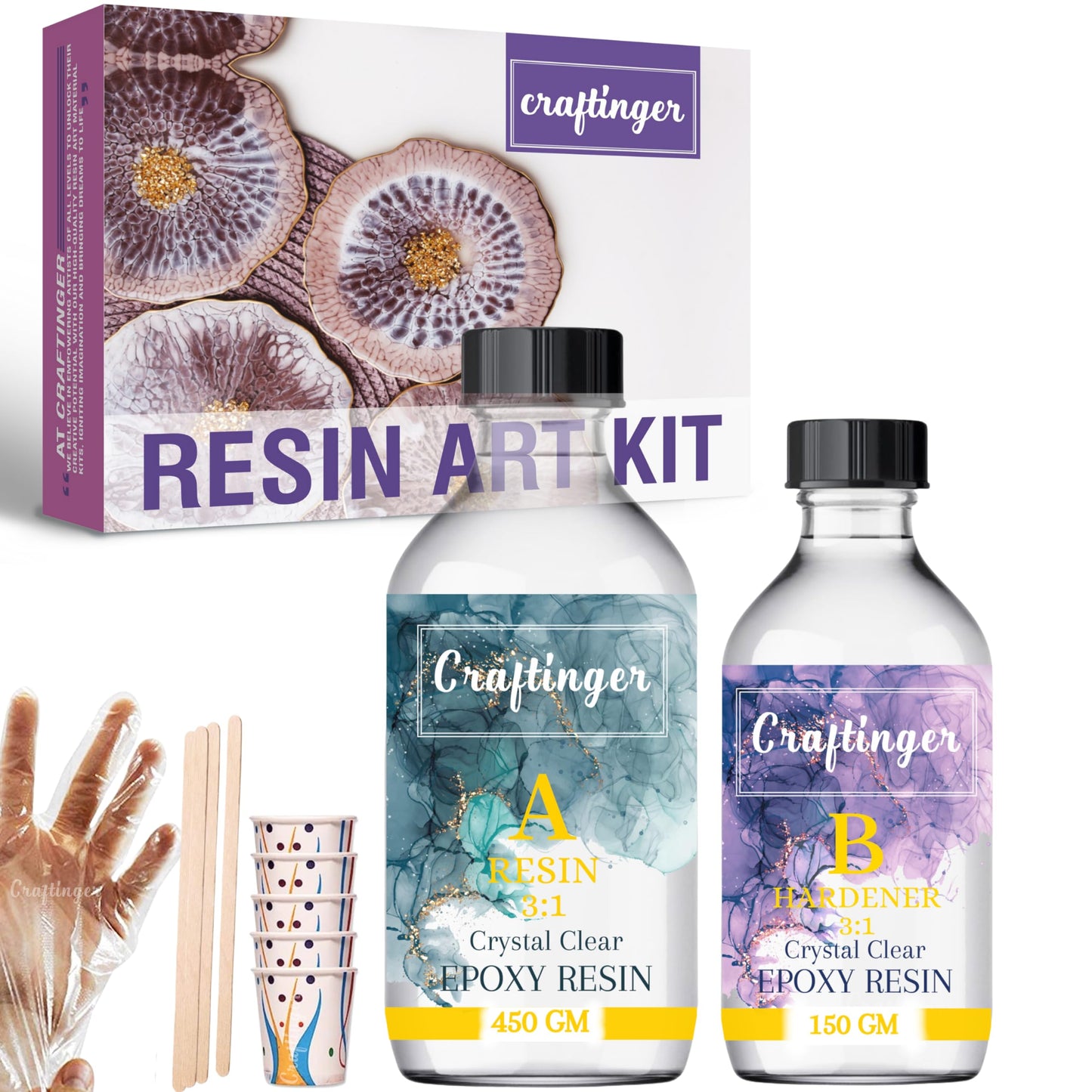 Craftinger Crystal Clear All In One Resin ( 3:1 )