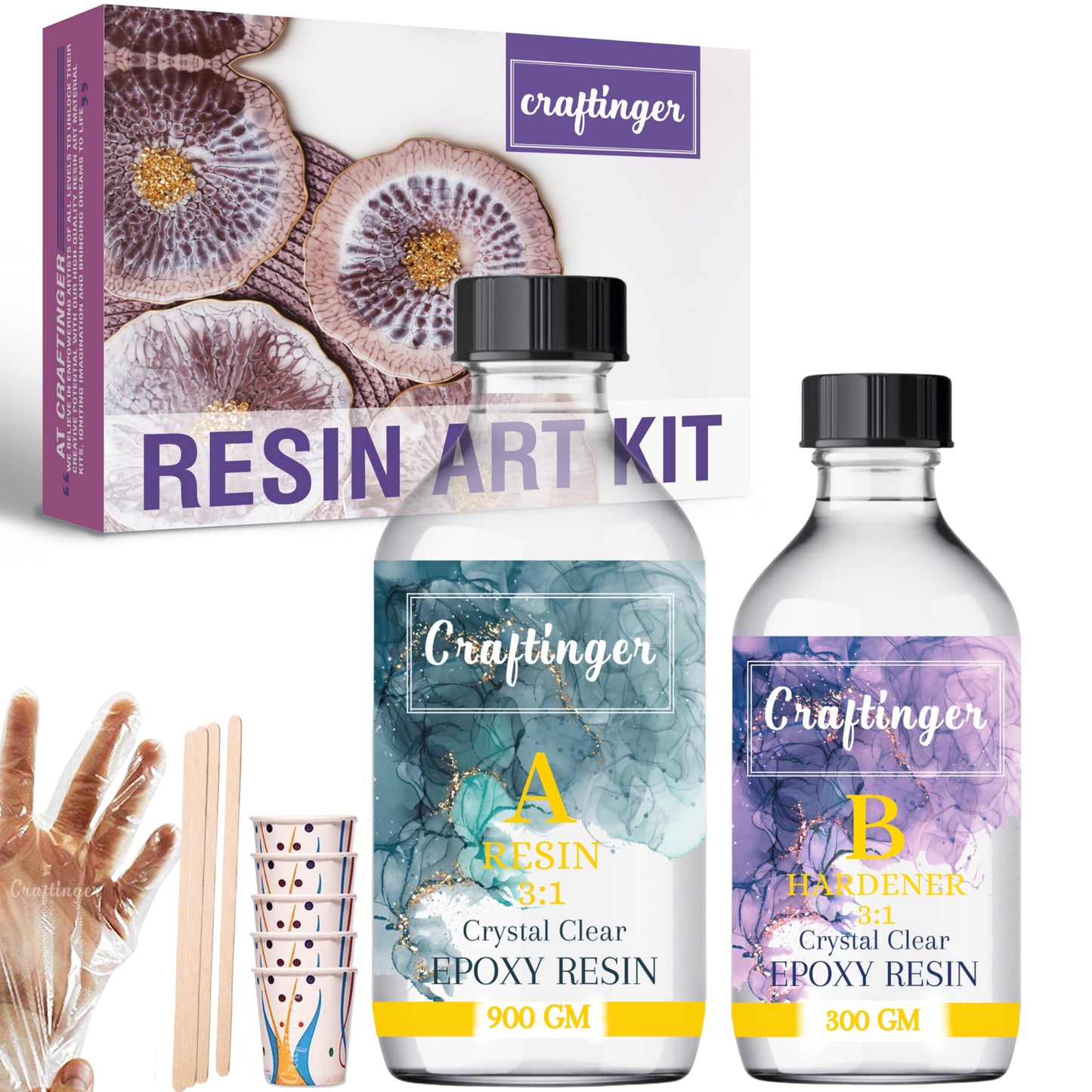 Craftinger Crystal Clear All In One Resin ( 3:1 )