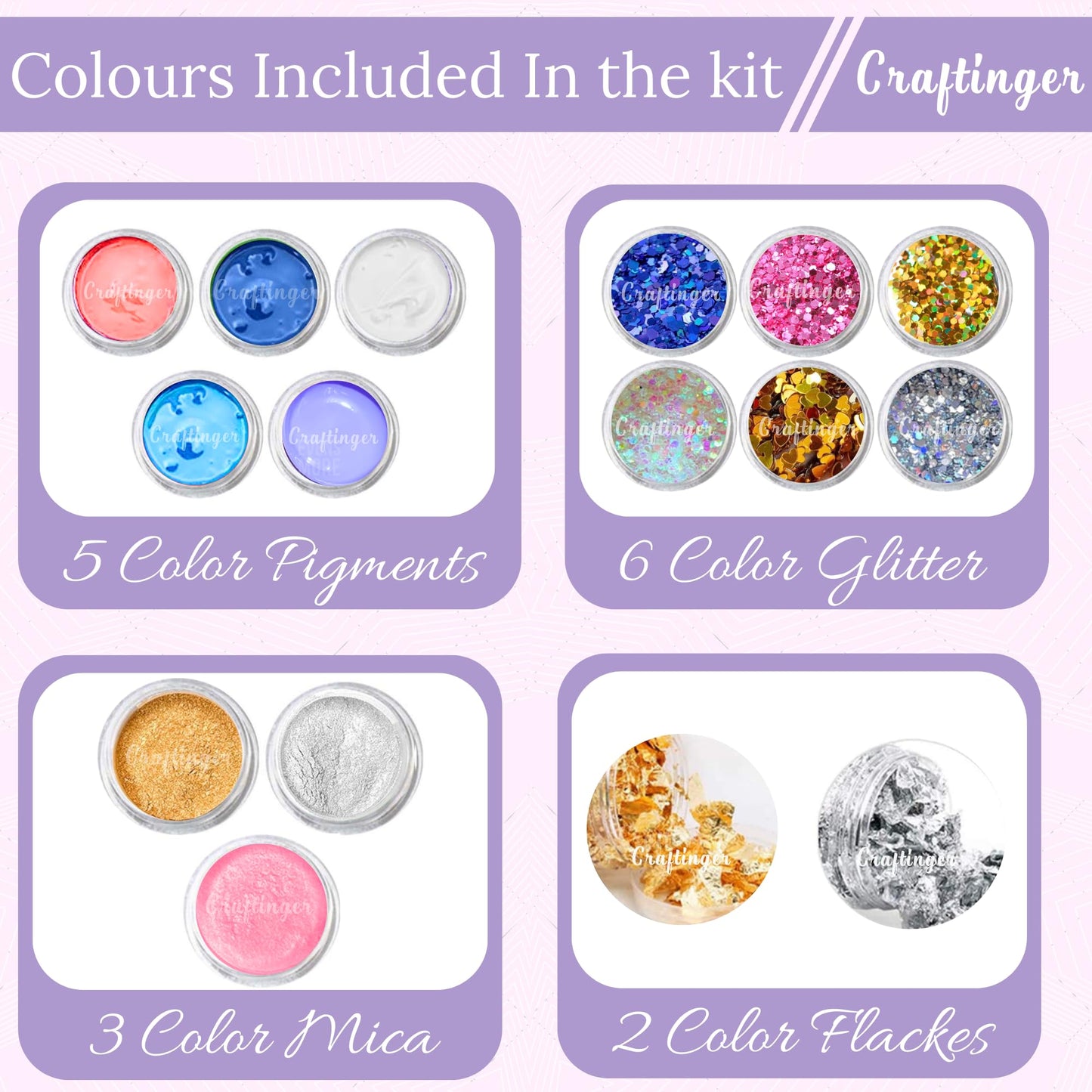 Craftinger DIY All In One Alphabet Keychain Coaster Making Kit (full kit)