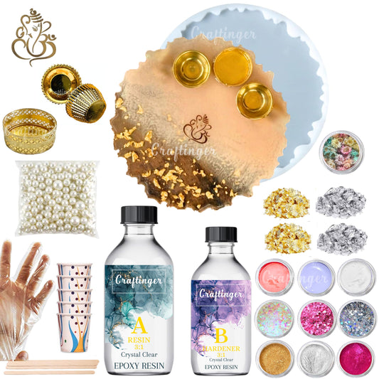 Craftinger Resin Pooja Thali Making Kit